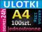 ULOTKI lub PLAKATY A4 100szt 135g EKSPRES 24h