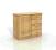 SEKWOJA - Komoda drewniana sosnowa EMIL 4/1