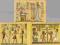 pocztówki EGIPT Bóstwa mitologiczne Egiptu B 3 szt
