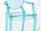 KRZESŁO INSPIROWANE ROYAL TRANSPARENT BLUE D2