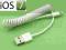 Certyfikowany Spiralny Kabel Lightning 8pin iOS7