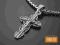 Krzyżyk z postacią Jezusa SREBRO OKSYDOWANE