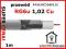 Przewód RG6 Cu | MAXCABLE | 1m | miedź 24h Kraków