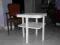 Stolik drewniany_stół_ biały_shabby chic_prowansja