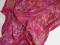 sari indyjskie haftowane róż szafran OKAZJA!