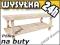DREWNIANA PÓŁKA szafka, regał NA BUTY DWUPOZIOMOWA