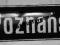 ulica  = ul.Poznańska  =  - blacha emaliowana