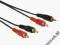 SAT kabel połączeniowy 2 RCA M Korki-2 RCA M Wtycz
