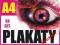 PLAKATY A4 50 sztuk  PLAKAT druk TANIE express