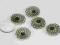 Guziki okrągłe perłowe z czarnym 15 mm Anpoli