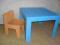 KRZESEŁKO I STOLIK OD STOLARZA !!!DREWNO!!!
