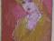 DZIEWCZYNA - pastel olejny 28x18cm