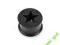 tunel plug silikon z wyciętą gwiazdką czarny 8mm