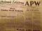 DZIENNIK ŻOŁNIERZA gazeta 4.11.1944r ARMIA KRAJOWA