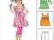 WYKRÓJ wykroje  SUKIENKI SPODNIE 3-8 lat # W 116