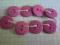 GUZIKI plastikowe  różowe 8 szt g54