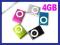 KOLOROWY ODTWARZACZ MP3 IPOD KLIPS + KARTA 4GB