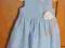 Elegancka, błękitna sukieneczka  sukienka rozm. 86