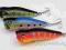 WOBLER SZCZUPAKOWY POPPER 3 szt 7 cm  WYPRZEDAŻ