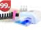 -50% ZESTAW MANICURE HYBRYDOWY 5x LAKIER LAMPA UV