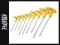 TOPEX 35D968 Klucze TORX typu T z otworem 9 szt