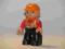 LS nowe lego DUPLO figurka PAN robotnik czer/czar