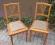 Krzesła drewniane  2 szt.