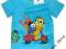 C&amp;A t-shirt monster potwory turkus 104 cm HIT