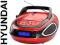 HYUNDAI TRC512 RADIO FM BOOMBOX CD MP3 USB [B279
