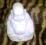 FIGURKA PORCELANA BIAŁA - BUDDA