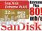 Sandisk 32GB microSDHC EXTREME PLUS 80MB/s UHS-I