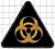 Naszywka BIOHAZARD symbol promieniowanie haft