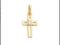 ZŁOTY KRZYŻYK pr.585 Z CYRKONIĄ *CROSS*