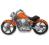 Balon foliowy motor HARLEY pomarańczowy 61 cm