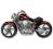 Balon foliowy motor HARLEY czarny 61 cm