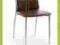 Krzesło metalowe K47 chrom / ciemny brąz - Halmar