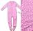 F+F Pajacyk pajac śpiochy piżamka różowy SERCA 80