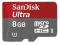 SANDISK MICRO SD 8GB ULTRA ANDROID + ADAPTER