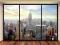 Manhattan, New York (window) - fototapeta 366x254