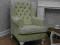 Prowansja * fotel Chesterfield  *len* LUDWIK