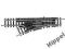 Rozjazd lewy R1 24/30st L=104,2mm MINITRIX 14951
