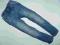HEMA wycierane jeansy rurki skinny 110cm