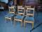 A-C  MASYWNY   KOMPLET 6  KRZESEŁ DĘBOWYCH