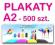 Plakaty A2 - TANIO - 500 szt. - wysoka jakość