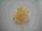 Filc,kwiat kremowy broszka