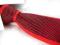 Krawat - śledzik - panelowy - czarno-czerwony