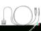 Kabel Aux Audio 3,5mm + USB do iPad, iPhone Biały