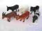 Figurki FARMA WIEJSKIE zwierzęta, krowa, koń 13cm