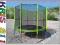 TRAMPOLINA ZIELONA Z SIATKĄ + DRABINKA 8 FT 244CM