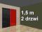 SYSTEM DRZWI PRZESUWNE ALU zest na: 1,5m/2skrz